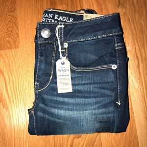 American Eagle Skinny Jeans Pure Dark NWT Size 00